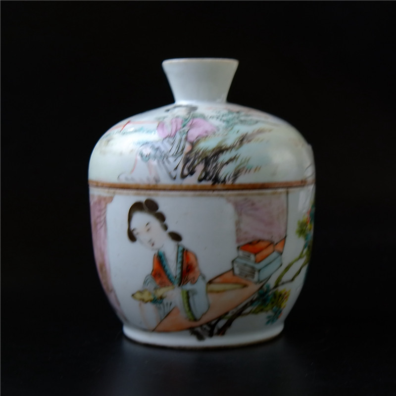 Incense = Yin Yin light magenta figure Sfemale porcelain Porcelain Art Porcelain Art Collection