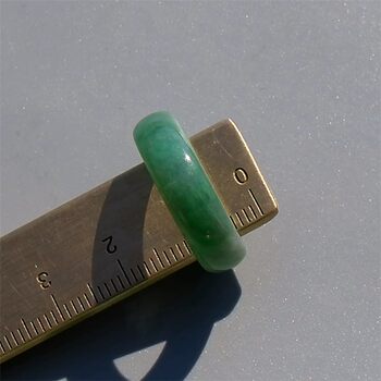 Natural grade a burmese laokeng jadeite ring ring 15