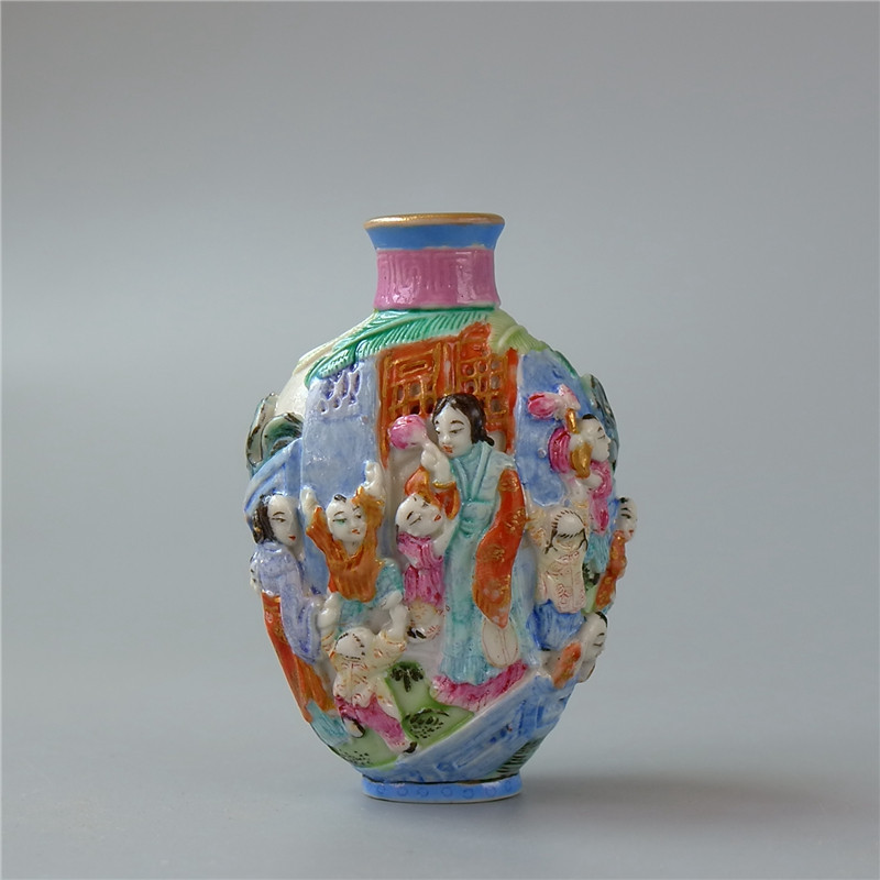 中国骨董 古美術 清朝 粉彩壺 【公式通販】