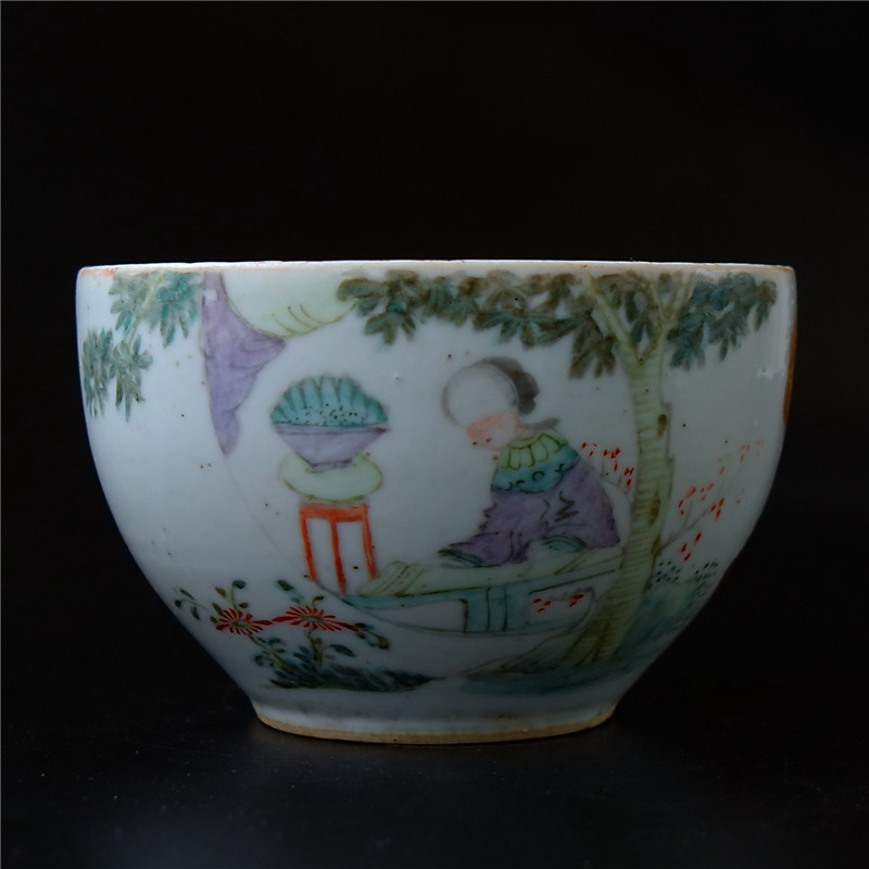 Spring = Appendix Famous light magenta figures Shiu women's cylinder porcelain Porcelain Art Collection of Porcelain Art Collection