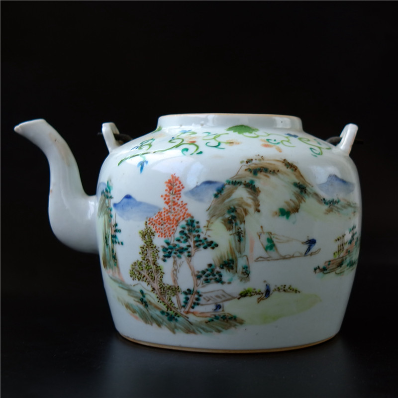 Smells = Asakian Jiangcai Landscapes Characters Pots Porcelain ceramic Porcelain Art Collection