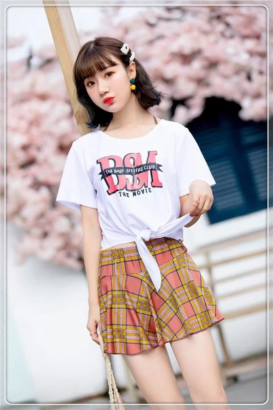 2019 mới chia bikini bikini ba mảnh tắm nóng mùa xuân Nhật Bản dễ thương cô gái sinh viên áo tắm bảo thủ - Bikinis áo tắm đẹp 2020