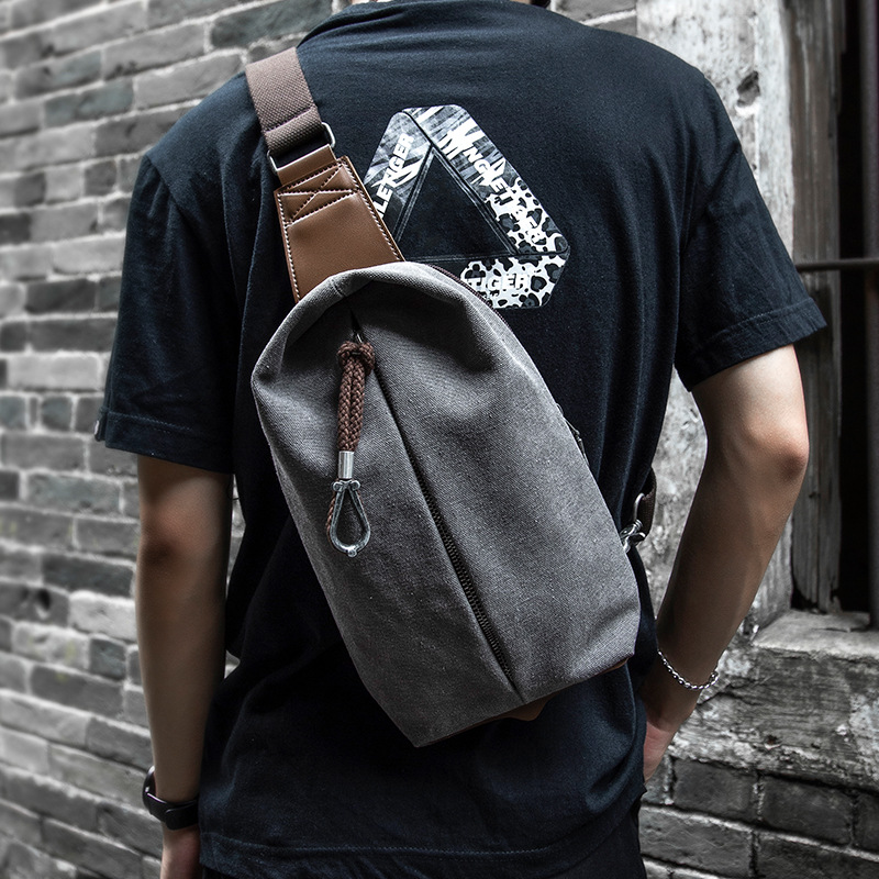 Men's chest bag male dirt bag male bag bag male skinny sachel bag bag for leisure summer portable bag