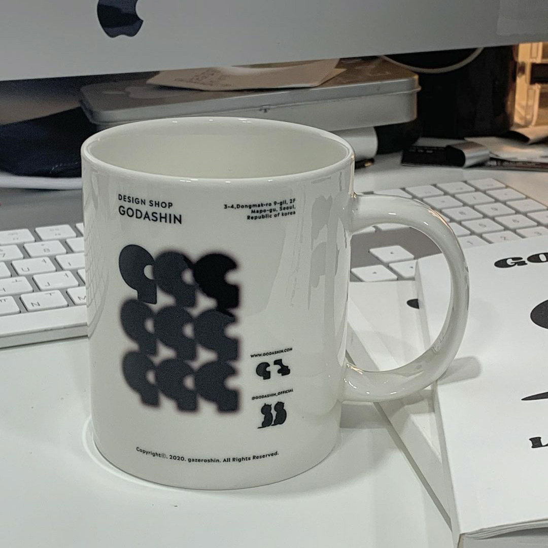 RE-PAGE OF THE Congregation for the Urns of the Han version of the Korean version of the small crowdbrand godashin minimalist white ceramic milk Mark cup men and women