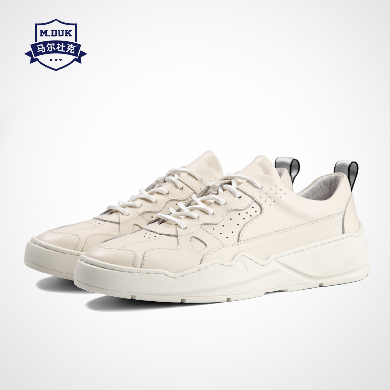 Marduk spring fashion shoes men's leather retro sports casual shoes British wild port style small black shoes