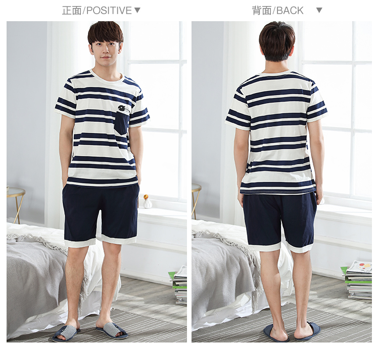 Vài bộ đồ ngủ mùa hè ngắn tay cotton Hàn Quốc phần mỏng kích thước lớn người đàn ông lỏng lẻo của phụ nữ hai mảnh phù hợp với dịch vụ nhà mùa hè pijama nữ