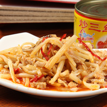 Gulong food fried three-silk canned cold dishes ready-to-eat pork bamboo shoots sharp spicy Xiamen fried noodles with dishes 198g