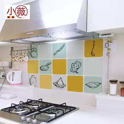 Kitchen oil-proof stickers decorative stickers tile stickers high temperature home stove Wall waterproof wallpaper self-adhesive wall stickers