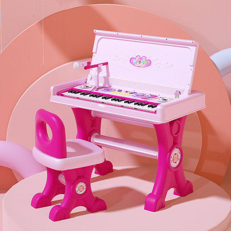 Baoli Baoli children's piano desk multifunctional electronic piano beginner baby toy girl 1-3-6 years old