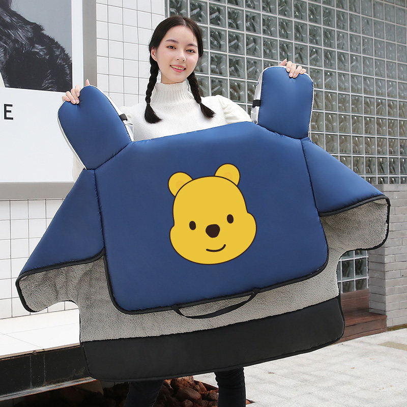 Electric scooter knee pads winter riding windshield is cold and windproof cover thickened leggings waterproof warm clothes