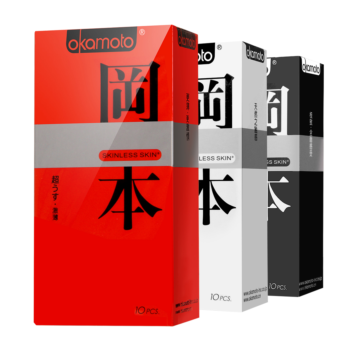 Okamoto condoms SKIN series thin, pure flavor, lubricating texture, fun condoms
