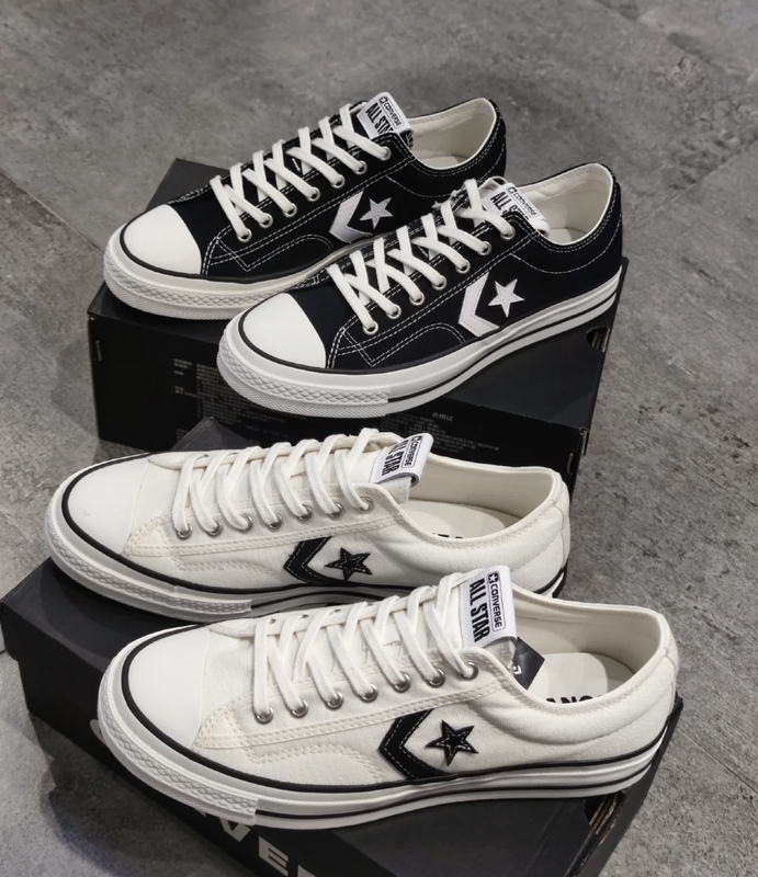 Converse Star Player 76 Classic Star Arrow Canvas Sneakers A01607C A01608C