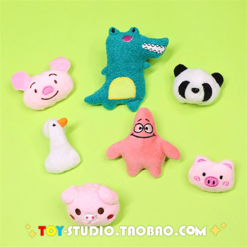 Piggy Panda Dinosaur Starfish Động vật nhỏ Trâm búp bê sang trọng Pin Nhật Bản Ins Soft Girl Quần áo Túi trang trí - Trâm cài