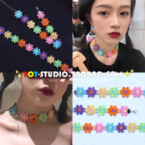 Yu Shuxin Tongxiong Lace Flowers Item Circle Necklace Choker Net Red Female Neck Personality Neck Strap Bracelet