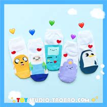 Cartoon Abao game machine socks Korean cute personality wild tide summer girls socks cotton low socks