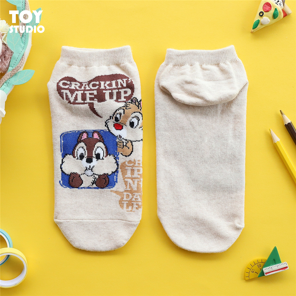 Chipmunk Socksthe republic of korea Cartoon Socks lovely girl student originality summer Stockings student adult Low top socks Thin pure cotton Socks