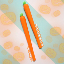 Cute cartoon realistic carrot styling pen gel pen gel pen 0 5mm black core student carbon water pen signature pen