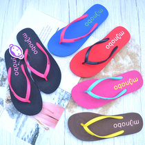Thai little monkey simple female summer comfortable rubber non-slip bottom color matting beach Flip-flops sandals and slippers
