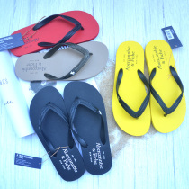 European and American English wind fawn men mens summer simple non-slip slippers rubber light clip foot beach Flip-flops