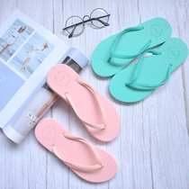 New Monobo Thai little monkey female summer light simple solid color flat bottom beach Flip-flops sandals
