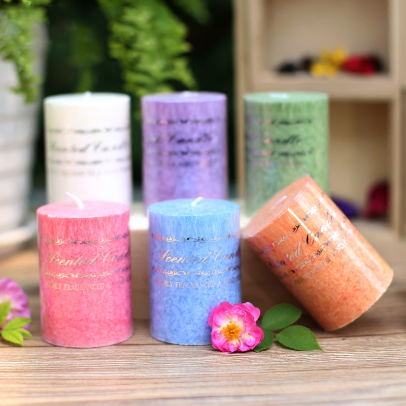 Multi-color aromatherapy candle small cylindrical candle light dinner scented candle scented candle aromatherapy decorative candle decoration