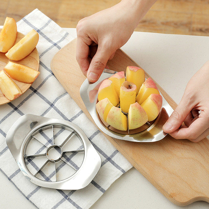 Stainless steel apple cutter fruit cutter fruit cutter apple artifact apple flower cutter tool