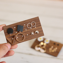 Stud storage board Solid wood North American Black Walnut wood storage box Wooden ear decoration finishing display display board
