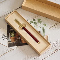 Gel pen sale Water pen Solid wood brass replaceable refill Office college students graduation gift Hand gift Literary youth