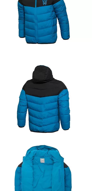 Áo khoác nam Li Ning 2019 dày mùa đông dày bóng rổ mới áo khoác mỏng xuống L053 - Thể thao xuống áo khoác áo phao dài