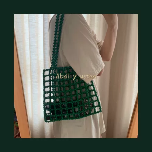 Брендовый ретро вместительный и большой браслет из бисера для отдыха ручной работы, сумка на одно плечо, набор материалов, DIY