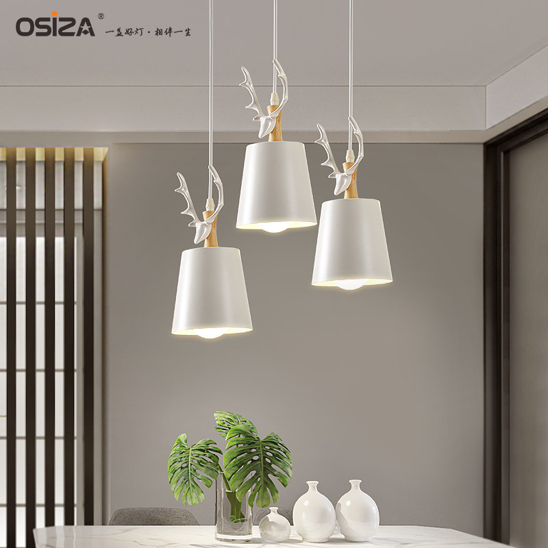 Restaurant lights 2022 new personality creative chandeliers three heads modern Nordic modern light luxury dining room lamps