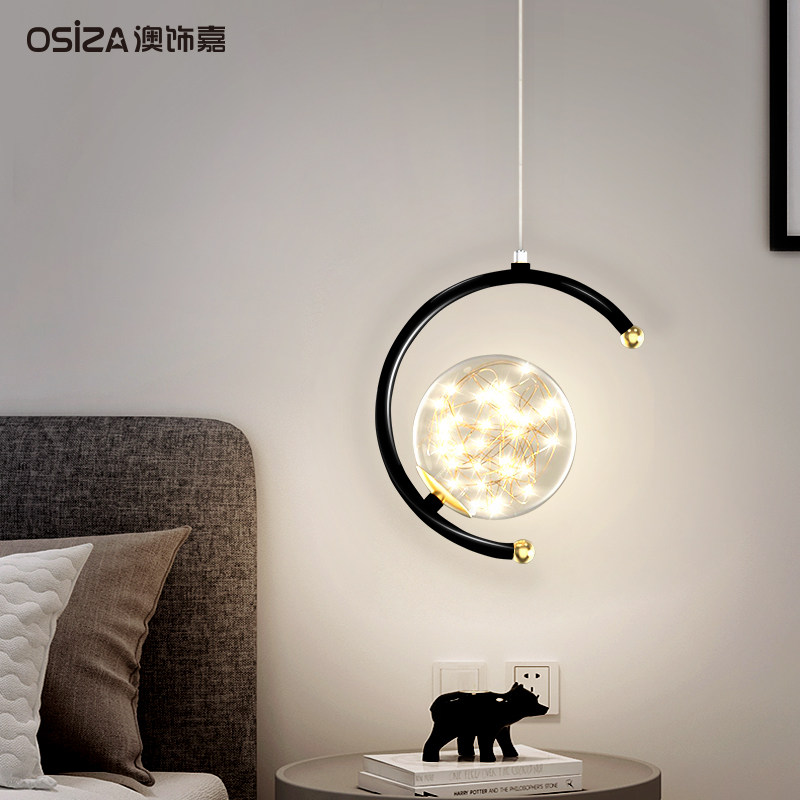 Bedside chandelier Nordic walkway light modern minimalist living room wall creative corridor light bedroom led dining room light