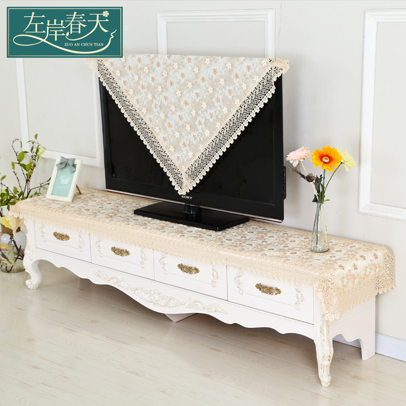 TV Cabinet Table Bub Art Lace Geb Tea Table Rectangular Modern Minimalist Home Living Room Dust Cover Au Style