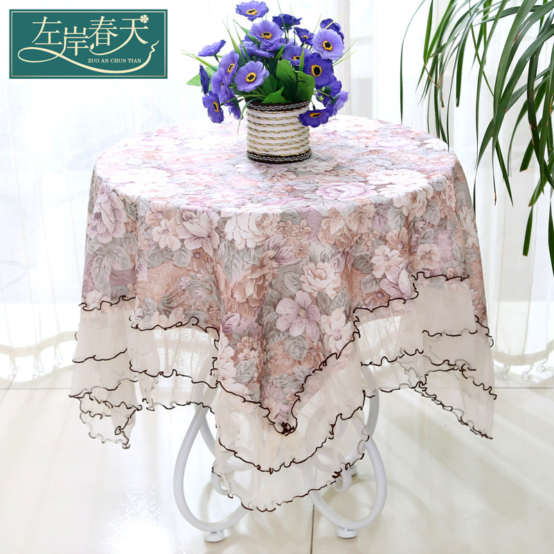 Small round table tablectable cloth art round square table brie tea table living room square table dining table cloth rectangular home