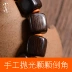 Cá tính Indonesia Indonesia vòng tay hạt cườm sandal tím vòng đeo tay nam và nữ gỗ trầm hương gỗ mun người yêu đồ trang sức