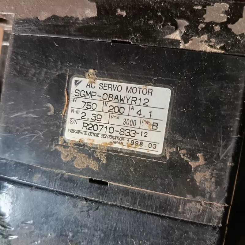 Negotiable Price - Yaskawa Robot Servo Motor Sgmp-08Awyr12, 750 Watts, Function - Repairable