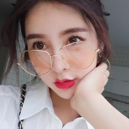 Sun Glasses Women Ins Retro Style 2022 New Big Faces Slim Korean version Tide Small Face of the Trampoline Equipped God-Instrumental Glasses