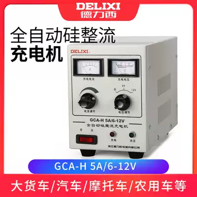 Delixi Car Battery Charger locomotive 6V12V24V battery all copper automatic high power charger