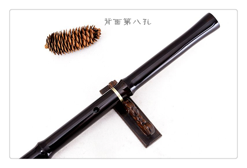 Bẻ khóa Tan Yun Ge Jianming lỗ gỗ gụ tinh chế 箫 tám lỗ G / F điều chỉnh hai lỗ chơi chuyên nghiệp mới nhạc cụ - Nhạc cụ dân tộc đàn tranh cổ trang