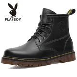 Playboy, Martens, мужская высокая зимняя обувь в английском стиле, флисовые удерживающие тепло сапоги, в британском стиле
