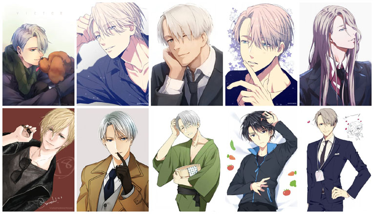 Yuri YURI trên ICE trên Ice Crystal Scrub Card Sticker Anime Card Sticker Ngoại vi - Carton / Hoạt hình liên quan những hình sticker cute