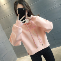 Early autumn hooded sweater womens 2021 new fashion foreign style European coat spring and autumn thin Joker coat