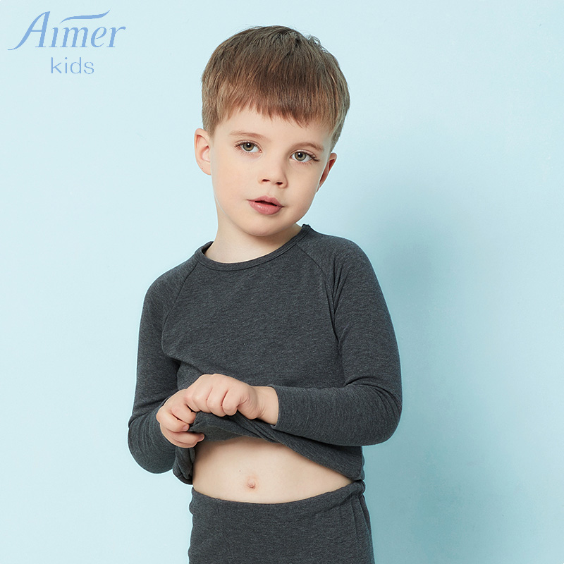 Admiration for children warm boy boy close to body thick knit with wool warm long sleeve top AK272P11
