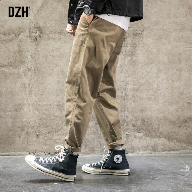 Men's Khaki Pants Men's Autumn and Spring Men's Casual Pants Long Straight Pants