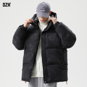 新款冬装男士短款加厚羽绒服