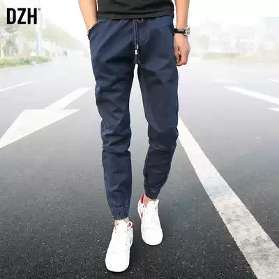 Men's casual pants winter men's pants 2021 new pants men's nine sports pants overalls pants pants spring and autumn