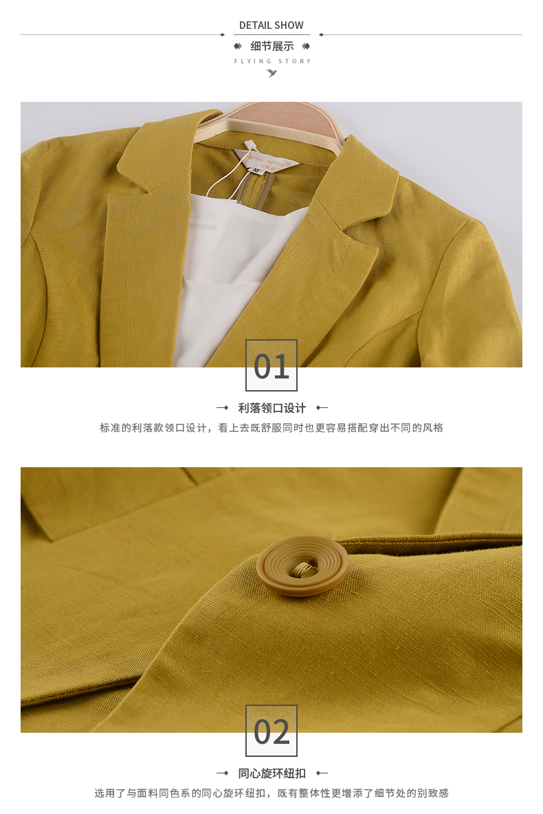 Veste pour femme      en Chanvre - Ref 3221228 Image 20