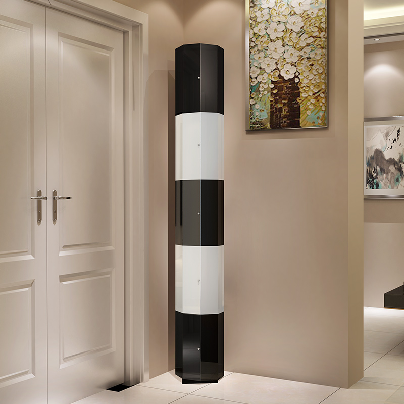 360 Creative Swivel Shoe Cabinet Simple modern Nordic style Baking Varnish Genguan Partition Cabinet Multifunction balcony accommodating cabinet