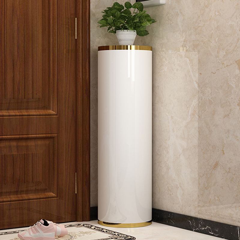 Rotating small shoe cabinet Home doorways Easy modern light extravaganza Baking Varnish Decoration Creativity Versatile entrance to the Outdoor Hyun Guan Cabinet