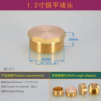 Медная штепсель 1,2 дюйма